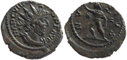 Victorinus AE silvered antoninianus - INVICTVS
